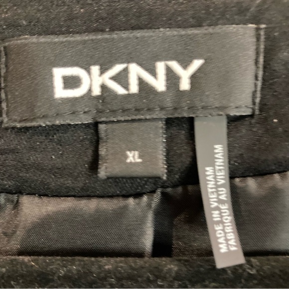 DKNY Sz XL Soft Shell Moto Zipper Closure Uncollared Convertible Sleeve Javkey - Picture 6 of 13